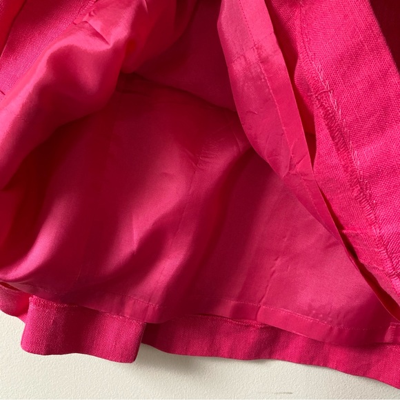 Anne Klein Dress Pink Linen Sheath Dress - Picture 7 of 8